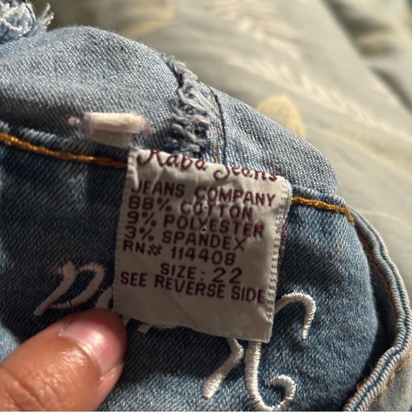 Kaba Jeans Classic Blue Women's Straight Leg Denim Jeans Size 22 - Picture 10 of 10